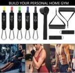 Resistance Bands Set, Exercise Bands, Work Out Bands with Handles, Up to 150lbs, Color Coded Exercise Bands, Exercise Guide, Storage Bag - Image 5