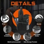 Magnetic Gym Bag for Men and Women, Magnetic Water Bottle Holder with Touch-screenable Clear Phone Pocket, Portable Sling Gym Bags, Crossbody Pouch for Gym Sports Travel Workout Bag, Gym Accessories - Image 9