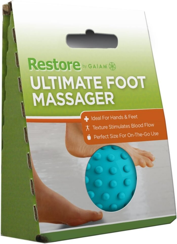 Gaiam Restore Ultimate Foot Massage Roller, Blue, Model:05-61356 - Image 5
