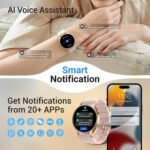 Fitpolo Smart Watch for Women,1.3" AMOLED Touchscreen Fitness Tracker, Make/Answer Calls, Heart Rate SpO2 Monitor, IP68 Waterproof, Sleep & Activity Tracking Smartwatch for Android Phones iPhone - Image 6