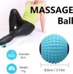 Massage Roller Ball, Deep Tissue Massager for Myofascial Release, Mobility Ball for Exercise and Workout Recovery, Alleviating Neck, Back, Legs, Foot or Muscle Tension - Blue, 8cm / 3.15in - Image 7