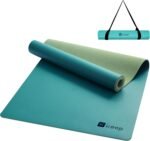 KEEP Professional Yoga Mat with Strap for Men and Women, 5mm Heavy High-Density Natural Rubber Mat for Premium Material Superior Grip, Non-Slip, Eco-Friendly 72"x26" Exercise Mat - Image 2