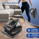 Under Desk Elliptical Machine - Upgraded Model, Ellipse Leg Exerciser for Seniors Fully Assembled, Quiet & Portable,Electric Seated Pedal Exerciser with Remote Control & 12 Adjustable Speeds - Image 4