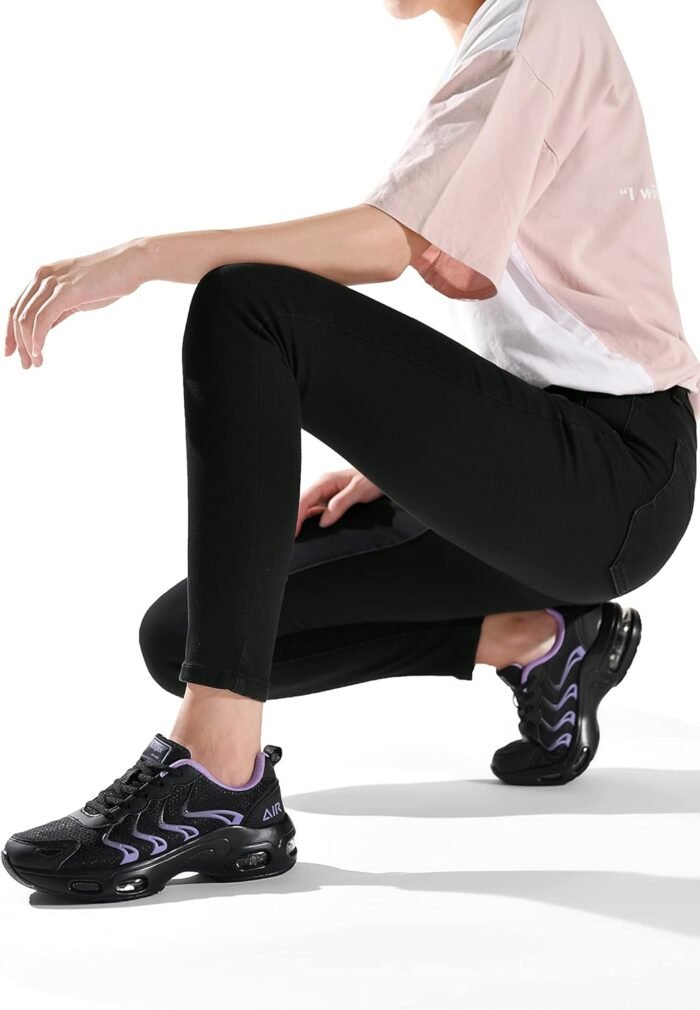 JARLIF Women's Lightweight Athletic Running Shoes Breathable Sport Athletic Fitness Gym Jogging Sneakers (Size5.5-11) - Image 7