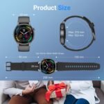 Fitpolo Smart Watch for Men Women,1.3" AMOLED Touchscreen Fitness Tracker, Make/Answer Calls, Heart Rate SpO2 Monitor, IP68 Waterproof, Sleep & Activity Tracking Smartwatch for Android Phones iPhone - Image 9