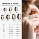 Smart Ring for Women,Fitness Tracker with Heart Rate,Blood Oxygen,Blood Pressure,Sleep Monitoring,Step Counting,IP68 Waterproof for iPhone and Android,No Subscription Fee (Enamel Rose Gold, 7#) - Image 4