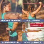 LEZER Resistance Bands - Pull Up Bands for Home Gym Fitness, Stretching, Physical Therapy & Training - Includes Instruction - Image 7