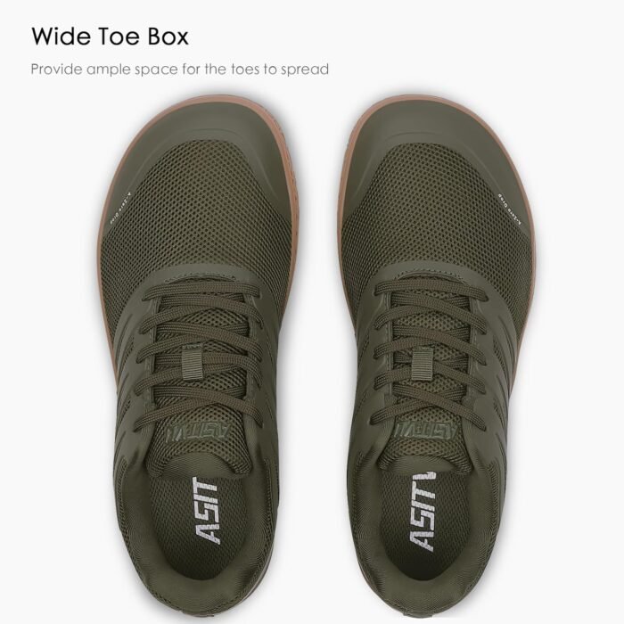 ASITVO Wide Men's Barefoot Zero Drop Sole Minimalist Width Toe Box Walking Shoes Sneakers TPU Toe No-Sew Upper - Image 4