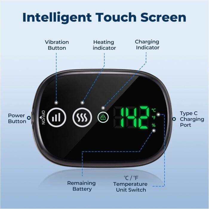 Heating Pad for Back HOMRELEXA Cordless Lower Back Massager with Heat, Birthday Gifts for Dad Men Women Mom, 3 Heating Levels & 3 Massage Mode - Image 5