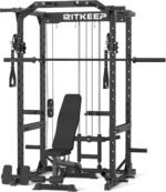 RitKeep Power Cage M10 for Home Weight Training, with Olympic Barbell&Bench,Power Rack with Pulley System, Multi-Function Workout Machine - Image 2