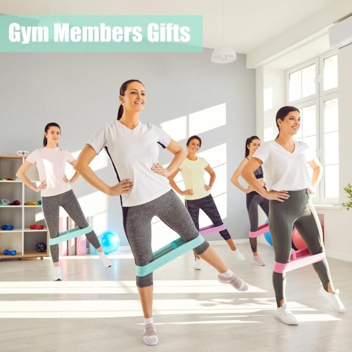 15 Pcs Non-Slip Fabric Resistance Bands for Women & Men - Booty Bands Set for Legs, Butt, Glute Workouts at Home Gym, Yoga, Pilates - Image 6