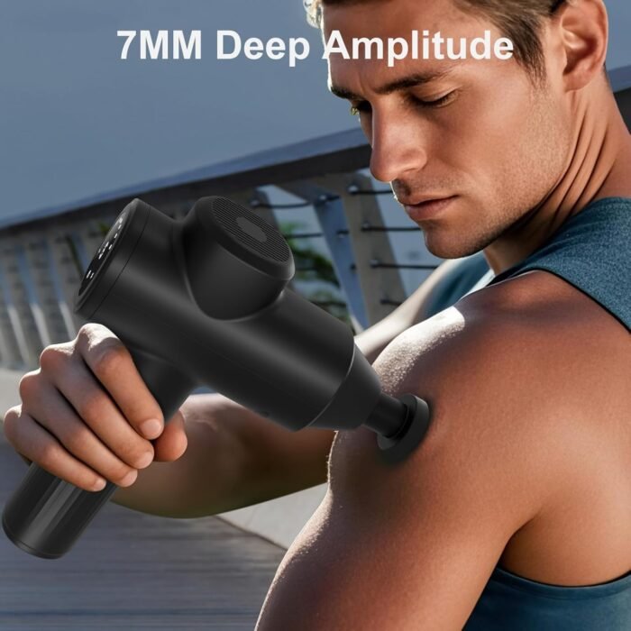 Mebak 7 Massage Gun, Massage Gun Deep Tissue for Pain Relief, Muscle Massager for Home, Office & Gym, 5 Speed Levels - Image 3