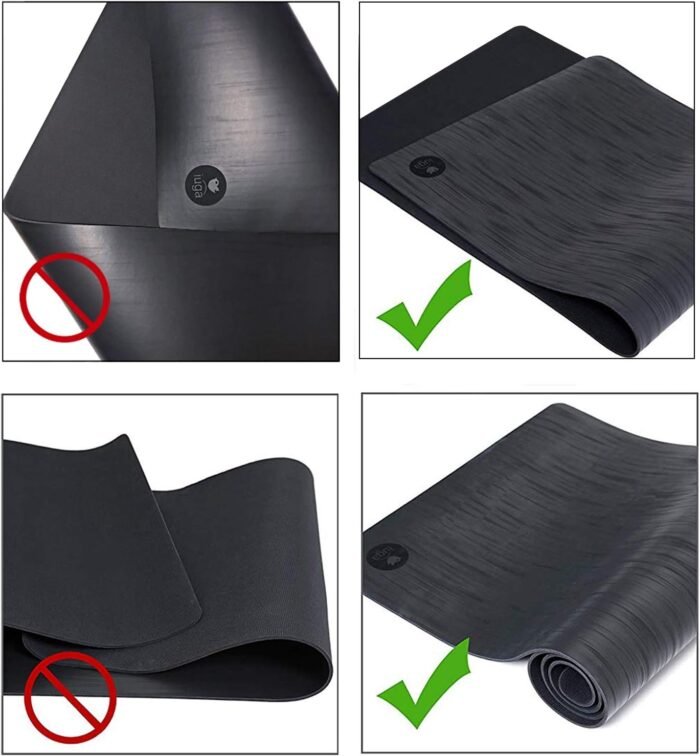 IUGA Pro Yoga Mat Non Slip Hot Yoga Mat Anti-tear Exercise Mat Eco Friendly Yoga Mats with SGS Certified Material Free Carrying Strap Included - Image 8