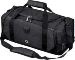 Gym Duffle Bag Backpack Waterproof Sports Duffel Bags Travel Weekender Bag for Men Women Overnight Bag with Shoes Compartment Black - Image 9