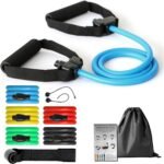 Professional Resistance Bands. Latex-Free, Work Out Bands, Stretch Bands for Working Out Women or Men, Exercise Bands Set for Physical Therapy (with Handle) - Image 2