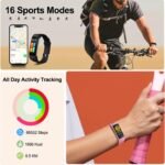 ENGERWALL Fitness Tracker with Step Counter/Calories/Stopwatch, Activity Tracker with Heart Rate Monitor, IP68, Health Tracker with Sleep Tracker, Smartwatch, Pedometer Watch for Women Men Kids - Image 5
