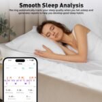 Smart Ring with Sleep Monitoring, Step Counting, Heart Rate, Blood Oxygen, Blood Pressure for iPhone and Android, No Subscription Fee, IP68 Waterproof Health Tracker (Silver, 11) - Image 3