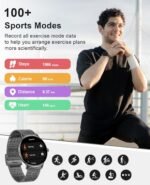 7.9MM Ultra-Thin Smart Watches for Men Women, with Bluetooth Make/Answer Call, 1.43" AMOLED Fitness Tracker, Heart Rate/Blood Pressure/Sleep Monitor, 100+ Sports Modes Smartwatch for Android iPhone - Image 4