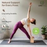 ORW OREN’S Natural Cork Yoga Block – 9”x6”x3”, 1.5 lbs – Heavyweight, Non-Slip, Eco-Friendly Support for Balance, Stretching, Pilates & Fitness – Dense Yoga Prop for All Levels - Image 7