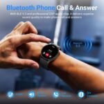 Fitpolo Smart Watch for Men Women,1.3" AMOLED Touchscreen Fitness Tracker, Make/Answer Calls, Heart Rate SpO2 Monitor, IP68 Waterproof, Sleep & Activity Tracking Smartwatch for Android Phones iPhone - Image 4