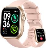 Health & Fitness Trackers for Women Men: 100 Day Battery Life Activity Tracker with Answer/Make Call Blood Pressure SpO2 Sleep Heart Rate Monitor 120+ Sports 5ATM Smart Watch for iPhone Android Pink - Image 2