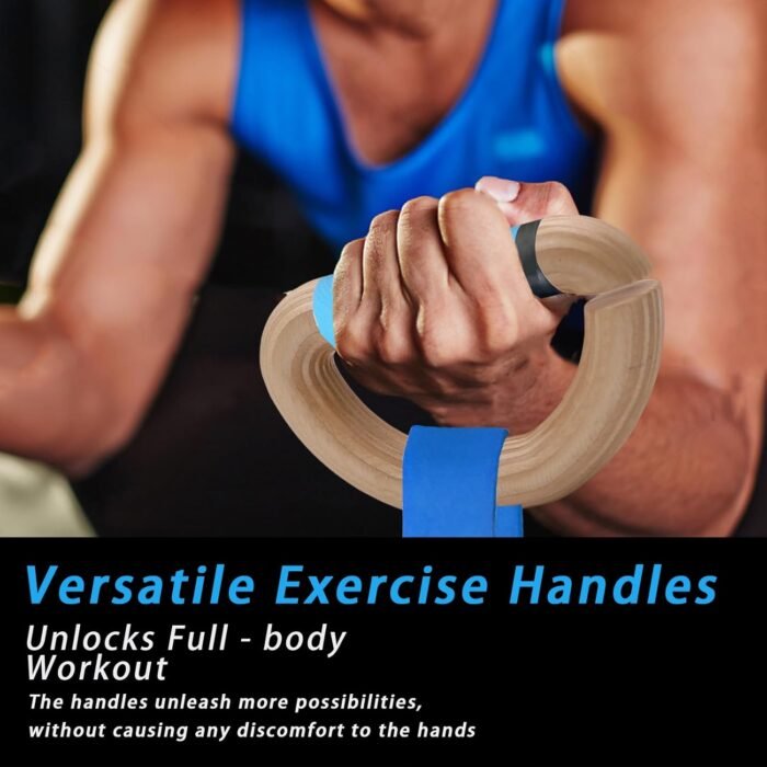 J Bryant Wooden Resistance Band Handles for Deadlifts and Strength Training – Ergonomic Grip for Loop Bands – Durable Handles for Home Gym Workouts - Image 4