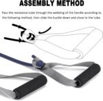 Resistance Tubes for Working Out, Exercise Bands with Handles and Door Anchor for Physical Therapy Women and Men, Rubber Tubing for Lower Pilates, at-Home Workout, 25 Foot - Image 6