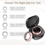 Health Smart Ring for Men Women, Fitness Tracker with Heart Rate/Blood Pressure/Blood Oxygen Monitor,Sleep Tracker,Pedometer, IP68 Waterproof Ring for iPhone&Android, No Subscription (Pink, Size8) - Image 7