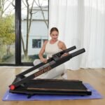 DeerRun Treadmills for Home, 3.5HP Folding Treadmill with Incline, 350 LBS Weight Capacity, Compact Portable Treadmill for Small Space Walking Jogging Running - Image 5