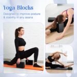 5 Pcs Yoga Blocks Knee Pads Yoga Strap Set Soft Premium Foam Blocks Accessories for Pilates Meditation General Fitness Stability, Kneeling, Balance, Deepen Stretches and Toning - Image 5