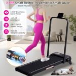 Electric Walking Pad Treadmill with 12% Adjustable Incline and Handle Bar, 3.5HP Small PortableTreadmills for Home Office Small, 4 in 1 Folding Foldable Treadmill with Handles, 0.6-7.6MPH, 350LBS - Image 8