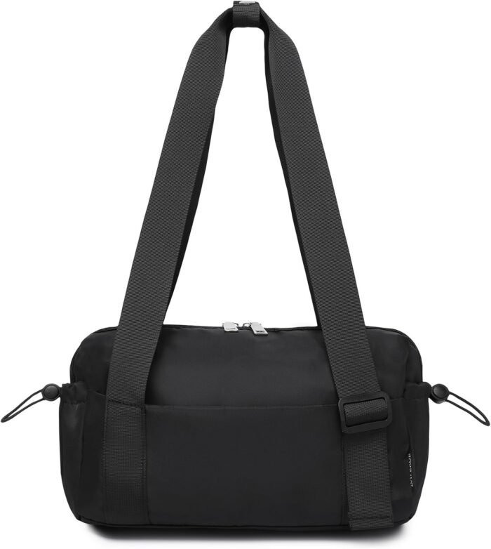 Small Gym Bag for Women Mini Duffle Bag with Wet Compartment, Lightweight Waterproof Cute Tote for Girls Workout Sport Travel, Black - Image 2