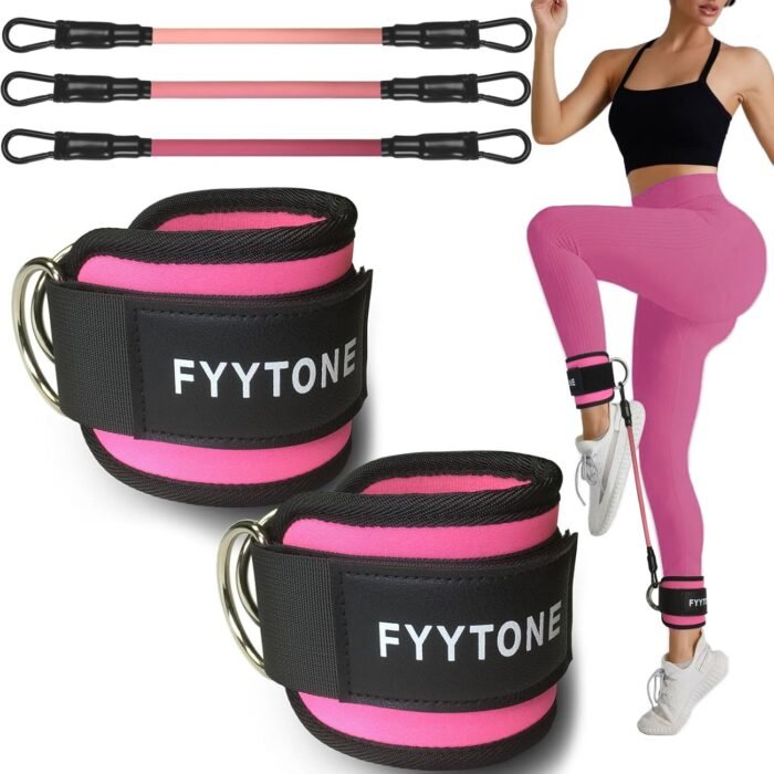 Ankle Resistance Bands with Cuffs, Women Workout for Home Gym, Glutes Exercise at Home, Ankle Strap for Cable Machines Women, Shaping The Perfect Butt. - Image 2