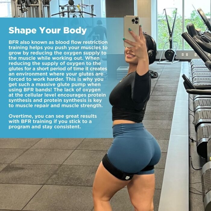 BFR Booty Bands for Women with 8-Week Guide for Legs, Glutes & Hip Building, Blood Flow Restriction Occlusion Bands for Workouts,Best Fabric Resistance Loop,Tone & Lift Your Butt,Squat,Thigh,Fitness - Image 7