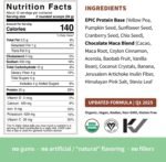 Sprout Living Epic Protein, Plant Based Protein & Superfoods Powder, Chocolate Maca Powder | 20 Grams Organic Protein Powder, Vegan, Non Dairy, Non-GMO, Gluten Free, Low Sugar (1 Pound, 12 Servings) - Image 5