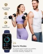 RUXINGX Fitness Tracker Watch for Men/Women, SmartWatch with Sleep/Activity Tracker, Heart Rate Monitor with 20+ Sports Modes, Android Smart Watch for Phones, Smart Fitness Watches for Women/Men - Image 3