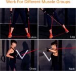 Resistance Bands Set, Himaly Exercise Bands Strength Training Fitness Bands Workout Elastic Bands with Legs Ankle Straps, Door Anchor, Handles & Carry Bag for Home Outdoor Workouts - Image 8