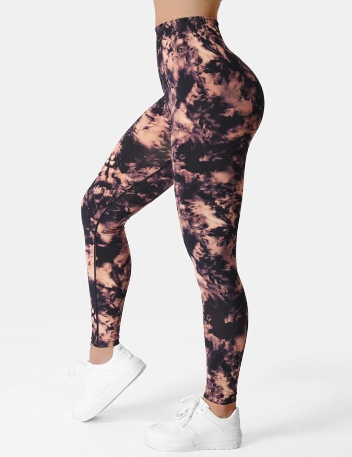 YEOREO Workout Leggings for Women Jada Scrunch Butt Lifting Leggings Seamless Screen Print Gym Yoga Pants - Image 5