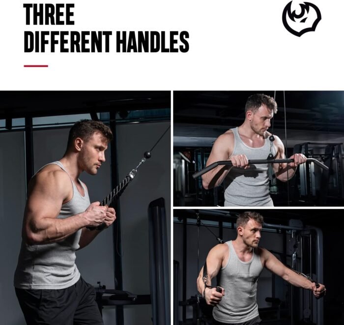 FitBeast Pulley System Gym, Cable Weight Pulley System for Gym LAT Pulldown, Biceps Curl Workout, Ideal Home Gym Equipment for Forearm, Shoulder, Strength Training - Image 5