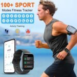 Smart Watch for Men Women(Answer/Make Calls), 1.96" HD Smartwatch, Fitness Tracker with 110+ Sport Modes, IP68 Waterproof, Heart Rate/Sleep/Step Monitor, Pedometer, Activity Tracker for Android iOS - Image 6