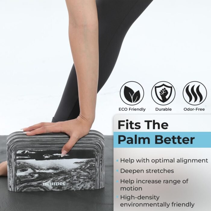 Yoga Block, 1 piece Lightweight, Arc Shape for Stable Grip, Ink Painting Design, Portable and Durable Yoga Brick for Enhanced Comfort and Support - Image 10