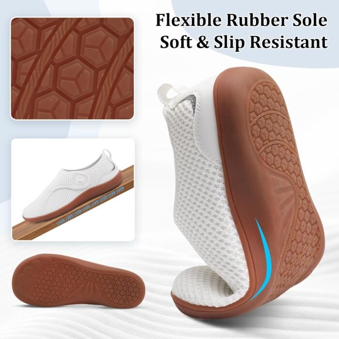 Womens Walking Shoes Comfortable Wide Diabetic Shoes Adjustable Zero Drop Edema Shoe Breathable Neuropathy Nursing Shoes Casual Wide Width Sneakers - Image 5
