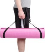 Mind Reader YOGAPVC-BLK All Purpose Extra Thick Yoga Fitness & Exercise Mats with Carrying Strap, High Density Anti-Tear - Image 7