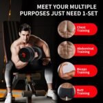 GETMOZ Adjustable-Dumbbells-Sets, 20/30/40Lbs Free Weights-Dumbbells Set of 2 Convertible To Barbell A Pair of Lightweight for Home Gym,Women and Men Equipment - Image 4