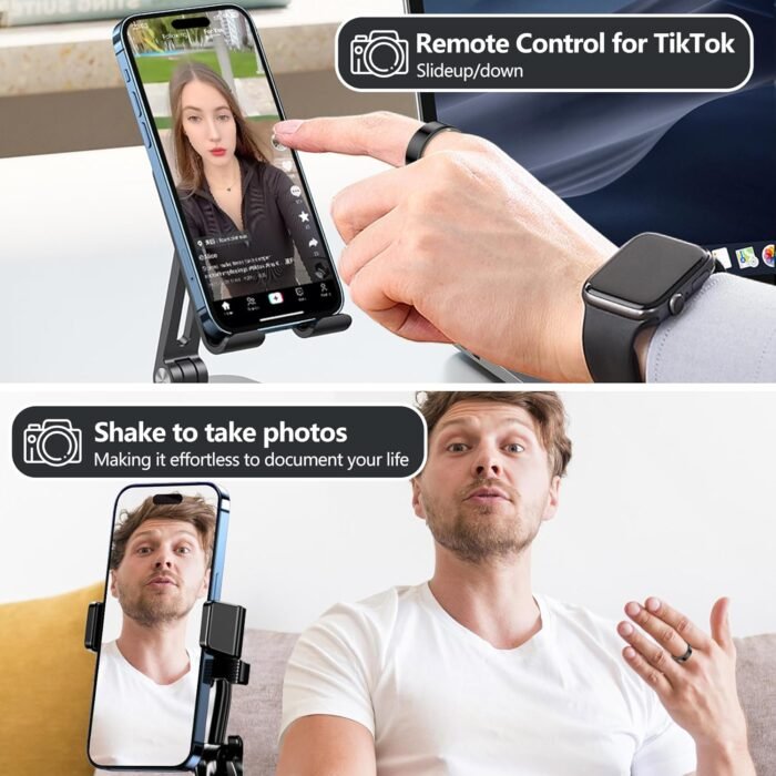 Thin Smart Ring for Fitness & Health Tracking -Heart Rate/Blood Oxygen Monitor, 5ATM Waterproof, Sleep Analysis, Pedometer -No APP Subscription Compatible with Smartphone (Black, 7) - Image 8