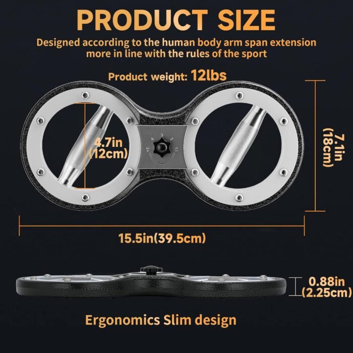 Burn Machine Arm Workout Appliances 360 Degree Rotatable Forearm Exerciser Resistance Adjustable Multi-Functional Rotational Trainer Grip Strength Trainer for Home and Gym Workouts. - Image 5