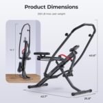 Sunny Health & Fitness Smart Compact Full Motion Rowing Machine, Full-Body Workout, Low-Impact, Extra-Long Rail, 350 LB Weight Capacity and Optional Free SunnyFit® App Enhanced Connectivity - Image 7