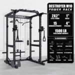 RitKeep Power Cage M10 for Home Weight Training, with Olympic Barbell&Bench,Power Rack with Pulley System, Multi-Function Workout Machine - Image 5