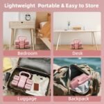 Lightweight Adjustable Dumbbell Kettlebell Set - 4 in 1 Free Weight Set with Kettlebell Grip Converter, Each 2.2 3.3 4.4 5.5lb Quick Change Weight Women Dumbbell Set for Small Spaces Home Gym - Image 9
