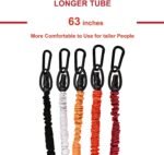 11 PCS Resistance Bands Set, Exercise Tubes 63 inchs, Workout Bands with Handles,Door Anchor,Ankle Strap, Elastic Exercise Bands for Men Women with Protective Nylon Sleeves - up to 200lbs - Image 6